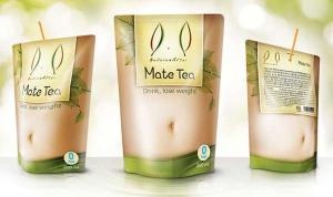 When you drink from the Kang Kyung-Ho's Mate Tea pouch pack, it shrinks so you end up with a flat tummy.